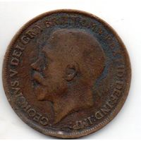 1 пенни 1919 Великобритания король Георг V