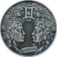 Близнецы (Gemini). Зодиакальный гороскоп. 20 рублей. 2014 год.