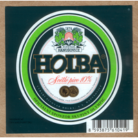 Этикетка пива Holba Чехия Ф595