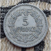 Франция 5 франков 1946 года. II Мировая война! Новогодняя ликвидация!