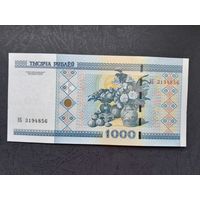 1000 рублей 2000 года. Беларусь. Серия ЭБ. UNC