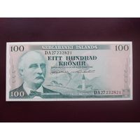 Исландия 100 крон 1961 UNC