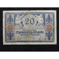 Германия 20 марок 1915г.