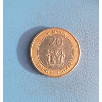 Ямайка 20 долларов 2006 год Маркус Гарви биметалл