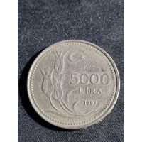 Турция 5000 лир 1993