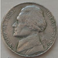 5 центов 1980 Р США. Возможен обмен