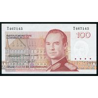 Люксембург 100 франков 1993г. Р 58b. Серия T. UNC