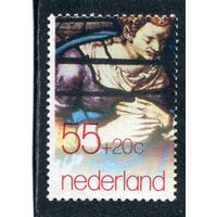 Нидерланды. Часть витража рождения Христа