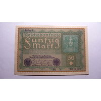 Германия Ro62с . 50 марок 1919 г. ( В верхнем левом углу - Reihe 3 )