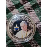 Палау 1 доллар 2009  Ватикану 80 лет папа Пий 10