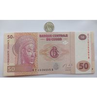 Werty71 Конго 50 франков 2013 UNC банкнота Рыба Окунь