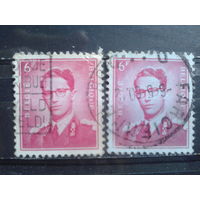 Бельгия 1958 Король Болдуин  6 франков  Оттенки цвета
