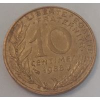 Франция 10 сантимов, 1988 (2-12-177)