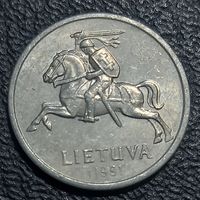 Литва 1 цент 1991