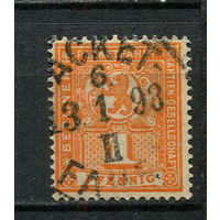 Германия - Берлин (B.) - Местные марки - 1896/1900 - Герб 1Pf - [Mi.65] - 1 марка. Гашеная.  (Лот 67Db)