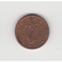 1 евроцент Ирландия 2007 Лот 8233
