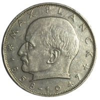 Германия 2 марки, 1967 (F) - Макс Планк [XF]