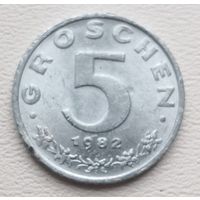Австрия 5 грош 1982