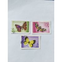 Румыния 1969  3м  бабочки