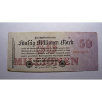 Германия Ro97с 50 миллионов марок 1923 г. (8 цифр в номере.)  Редкость