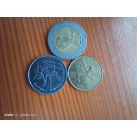 Гонк Конг 10 центов 1998, Кения 5 шиллингов 1997, Китай 1 2006-66
