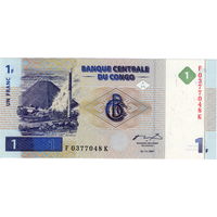 Конго, 1 франк, 1987 г., UNC
