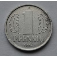 Германия (ГДР), 1 пфенниг 1986 г.