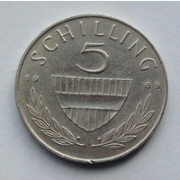 Австрия 5 шиллингов. 1969