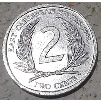Восточные Карибы 2 цента, 2008 (4-4-5)