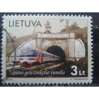 Литва 2005 Туннель, поезд Михель-2,0 евро гаш