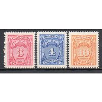 Доплатные марки Филиппины 1947 год 3 марки