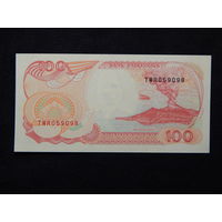 Индонезия 100 рупий 1992г.UNC