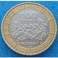 Центральная Африка (BEAC).  100 франков 2006 года  KM#15