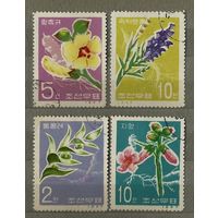 Корея 1967 Цветы 4 марки