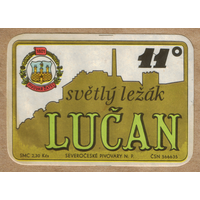 Этикетка пива Lucan Чехия Е498