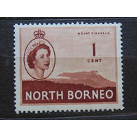 Северное Борнео 1961 г. Королева Елизавета II.