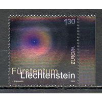 ЕВРОПА Астрономия Лихтенштейн 2009 год серия из 1 голографической марки