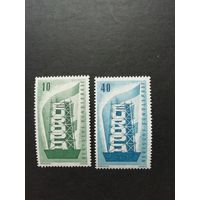 ФРГ 1956 серия из двух марок "EUROPA" (чистые**) Mi. 241-242