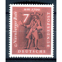 Германия (ФРГ) - 1961г. - Выставка "Изменение письма в течении 500 лет" - полная серия, MNH с отпечатком [Mi 365] - 1 марка