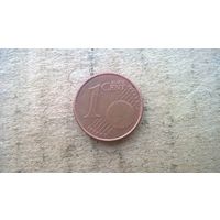 Германия 1 евроцент, 2002"F". (D-47)