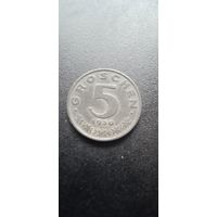 Австрия 5 грошей 1950 г.