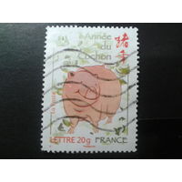 Франция 2007 китайский Новый год, год свиньи