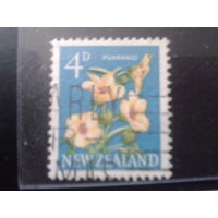 Новая Зеландия 1960 Цветы 4 пенса