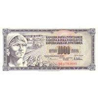 Югославия 1000 динаров образца 1978 года UNC p92c