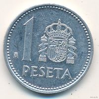 Испания, 1 песета (peseta) 1986