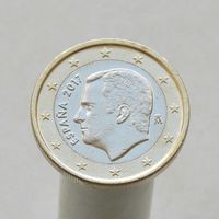 Испания 1 евро 2017 ( 3-й тип )