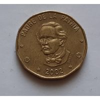 1 песо 2002 г. Доминиканская республика