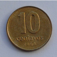 Аргентина 10 сентаво. 1994