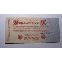 Германия Ro91а . 500000 марок (  Серия В - высокая буква )