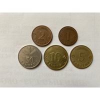 Латвия набор монет